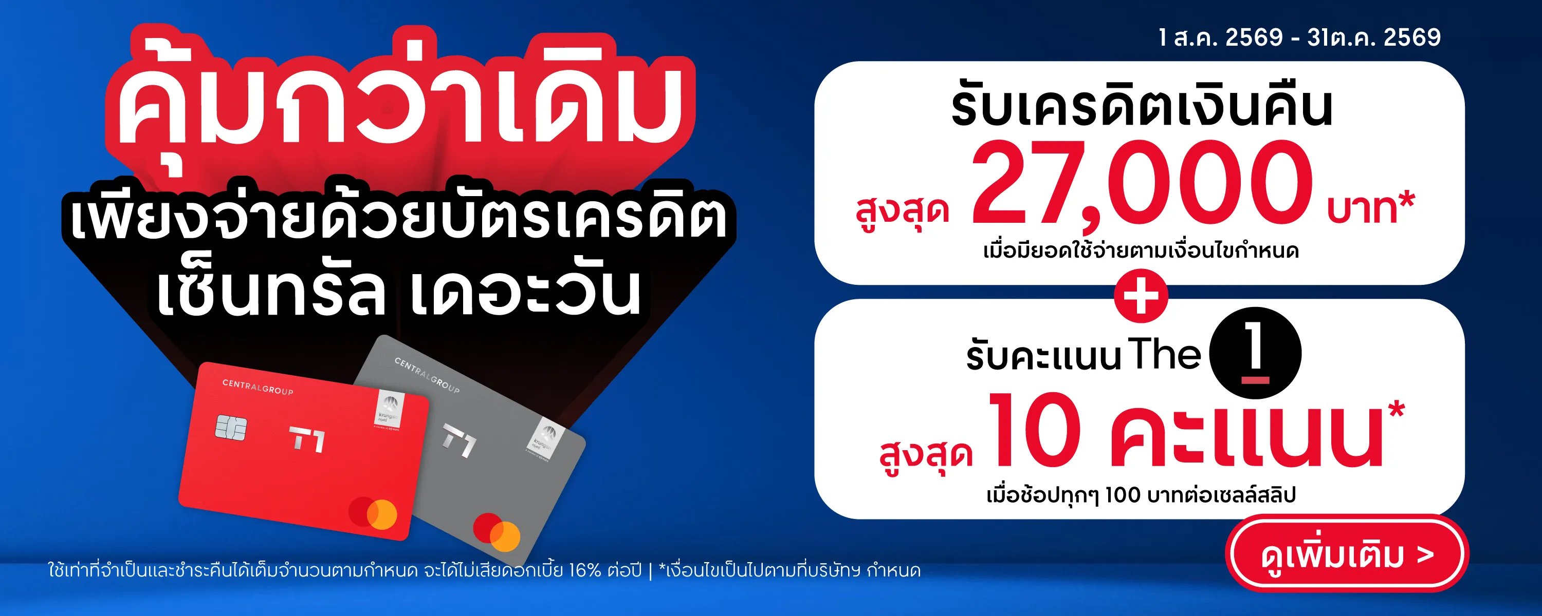 Banner - The 1 Credit Card