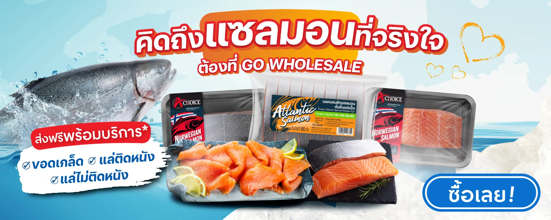 Banner - Salmon at GO WHOLESALE